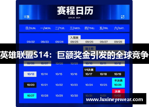英雄联盟S14：巨额奖金引发的全球竞争